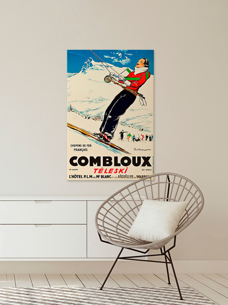 "Combloux" Painting Print on Wrapped Canvas, 16"x24"