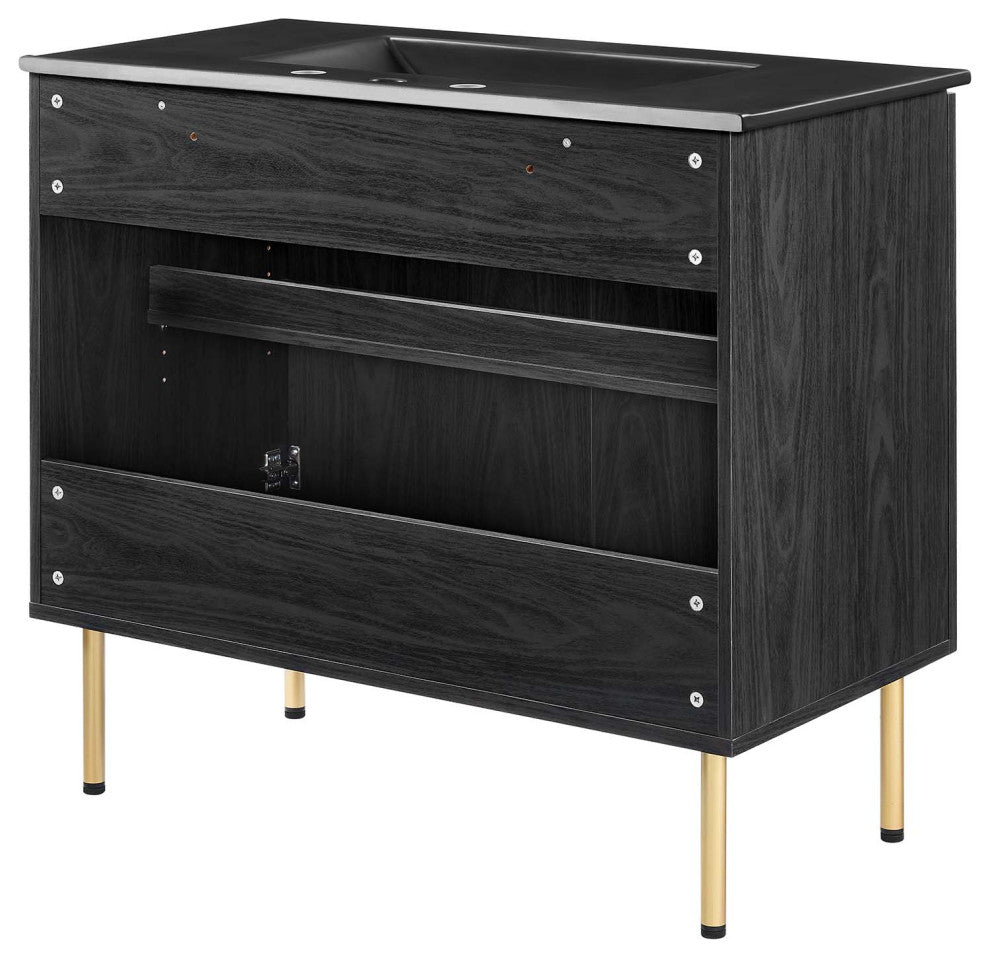 Chaucer 36" Bathroom Vanity - Black Black