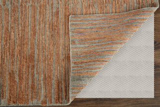 Braeside T8005 Transitional/Casual Area Rug, Orange/Gray, 8'x10'