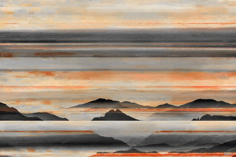 "Hidden Mountains" Fine Art Canvas Print, 18"x12"