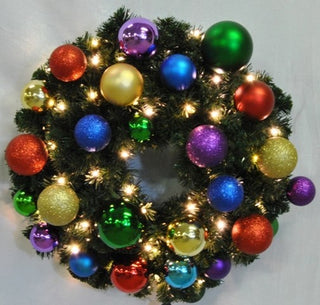 5' Sequoia Wreath Decorated With The Royal Ornament