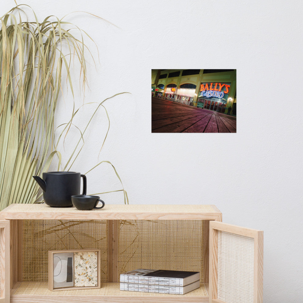 Low on the Boards Night Photography Unframed Wall Art Print, 12" X 16"