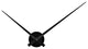 Modern Contemporary Wall Clock, Black Metal