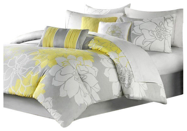 Madison Park Lola Comforter Set in Yellow