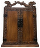 Chinese Distressed Wood RuYi Relief Motif Carved Drawers Box Chest Hws3050