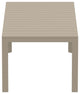Atlantic Dining Table 55, 83" Extendable Taupe