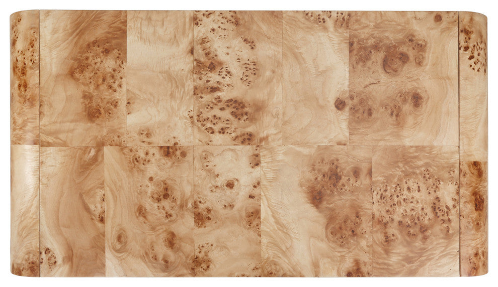 Adriel Burl Wood Coffee Table, Natural Burl