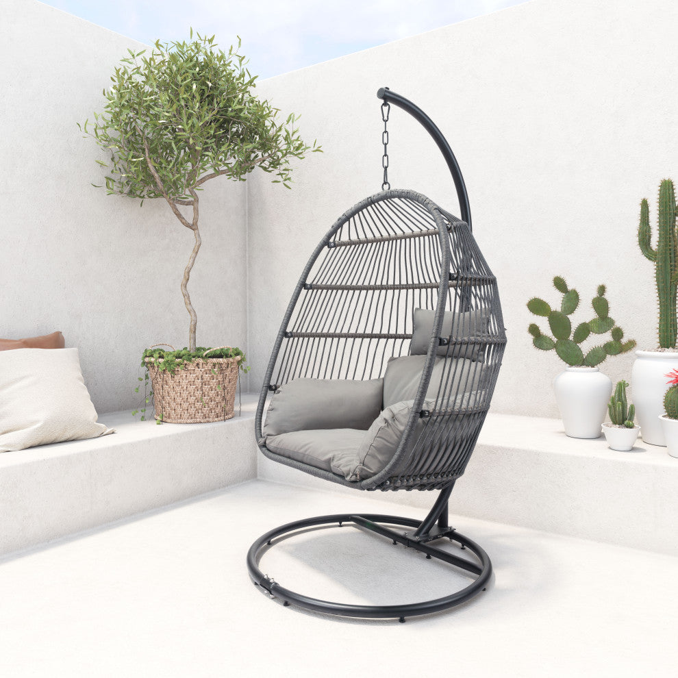 Bilbao Hanging Chair Gray