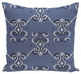 On The Line Geometric Print Pillow, Cadet, 16"x16"