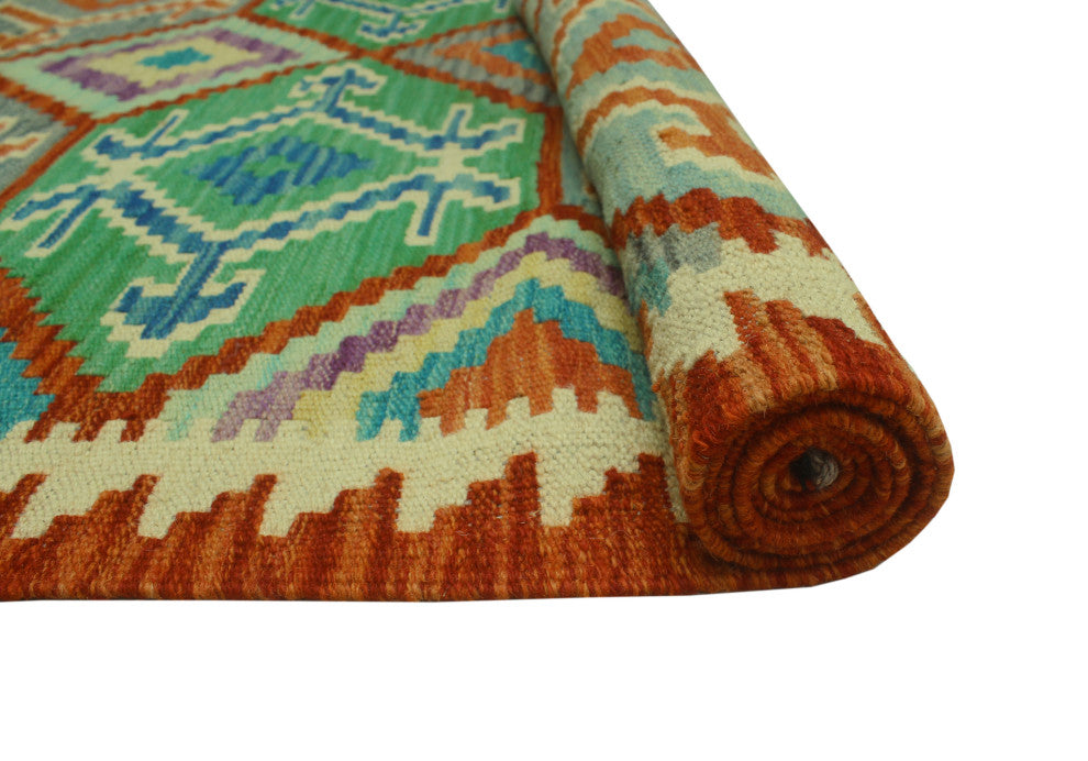 Sangat Kilim Ata Rust Rug