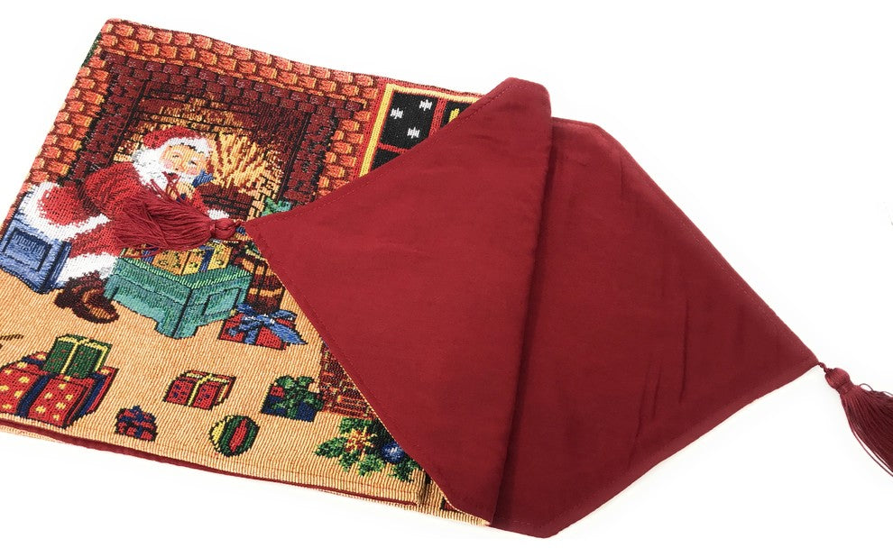 Tache Christmas Decorative Tapestry Table Runner, 13"x54"