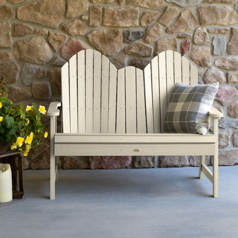 Hamilton 4' Dining Height Bench, Whitewash
