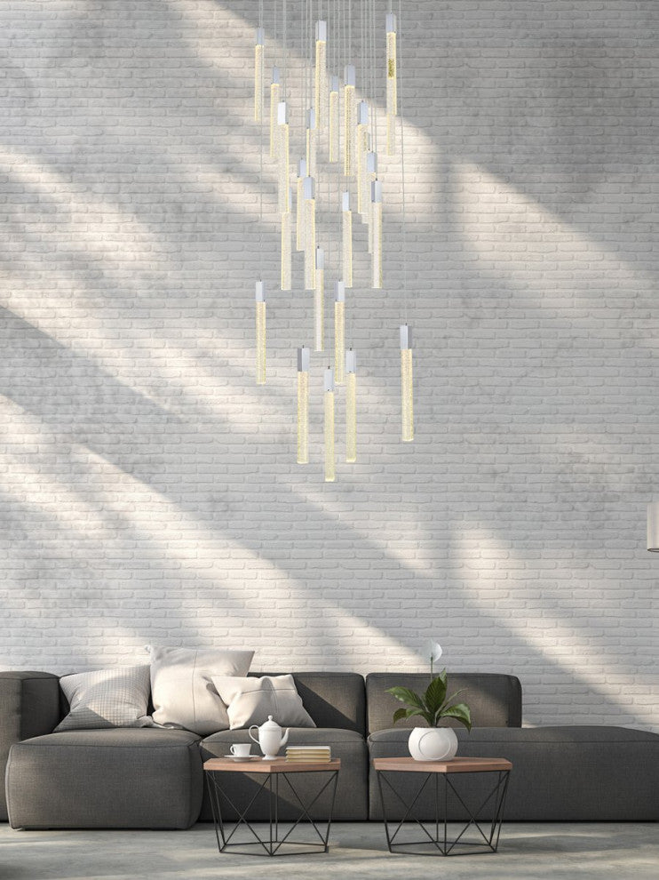 Wade 25-Light Pendant, Chrome