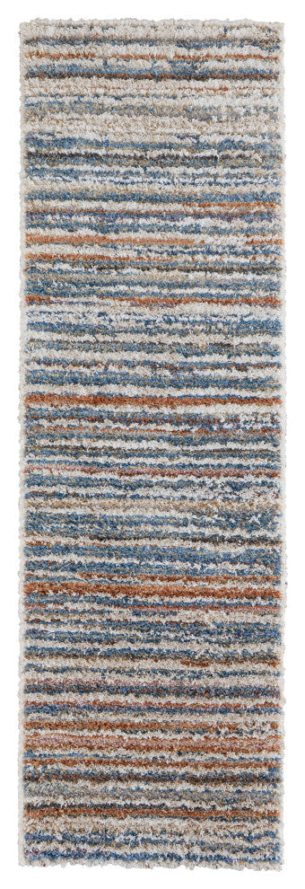 Weave & Wander Caide Contemporary Beige/Cream Rug, 2'6"x8" Runner