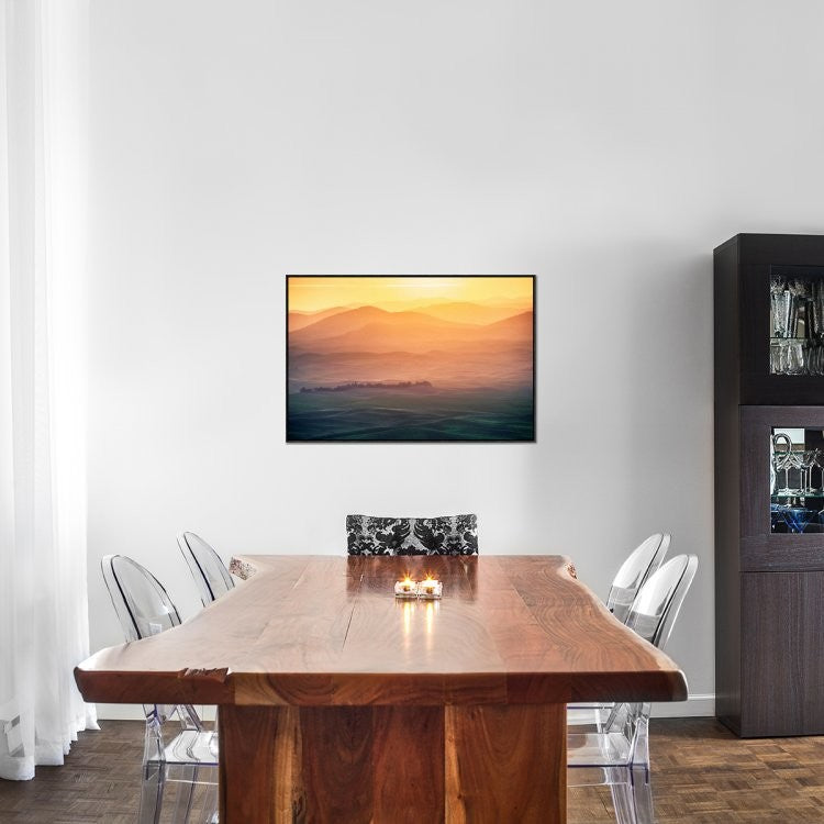 "Dreamy Morning" Framed Canvas Giclee by Naphat Chantaravisoot, 37x25"