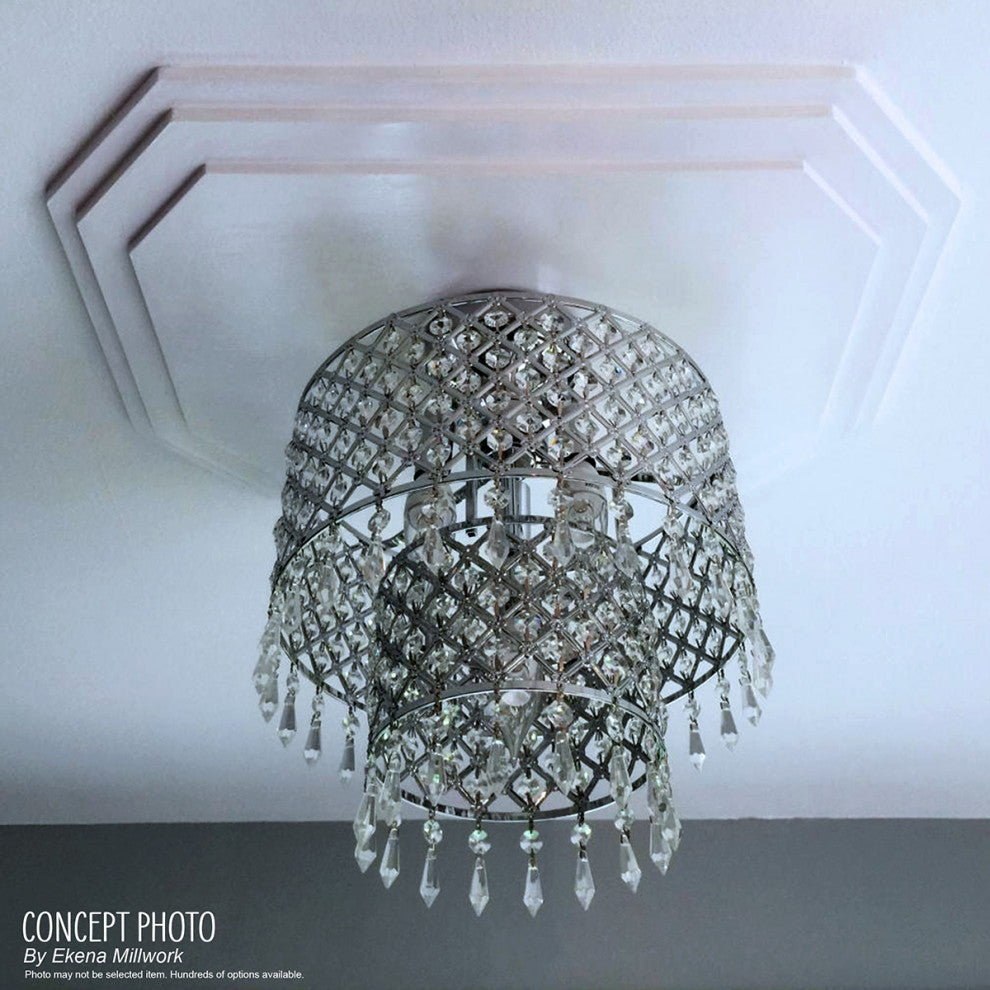 15 3/8"OD x 4 1/4"ID x 1 1/2"P Baltimore Ceiling Medallion