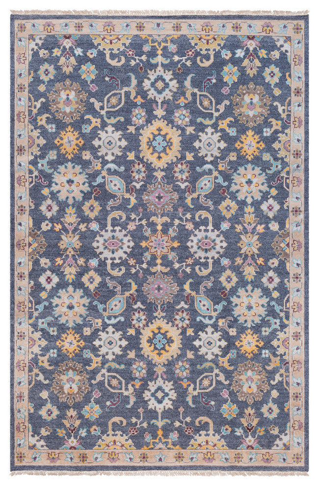 Gorgeous Updated Traditional Charcoal, Beige Area Rug, 2'x3'