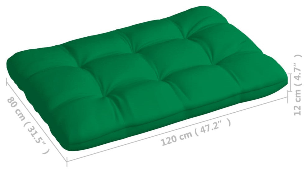 Vidaxl Pallet Sofa Cushion Green 47.2"x31.5"x4.7"