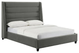 TOV Furniture Koah Grey Velvet Bed in King