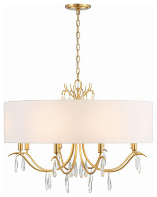 Rollins 8-Light Chandelier, Antique Gold