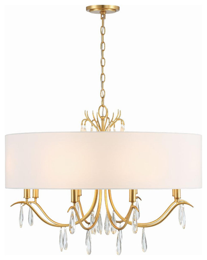 Rollins 8-Light Chandelier, Antique Gold