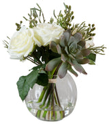 Uttermost Belmonte Floral Bouquet & Vase