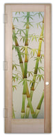 Interior Prehung Door or Interior Slab Door - Bamboo Shoots II Green -...