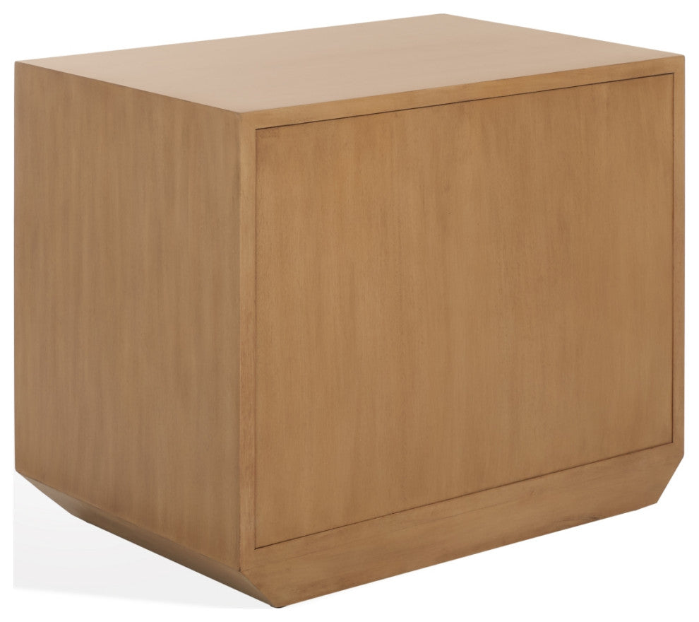 Safavieh Couture Edalina 2 Drawer Nightstand, Natural/White