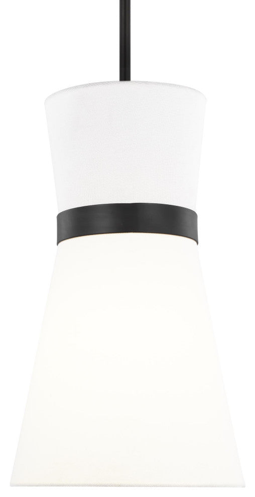 Clark One Light Pendant, Midnight Black