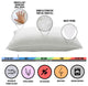 4-Pack 233TC Microfiber Soft Stomach Sleeper Pillows, Standard