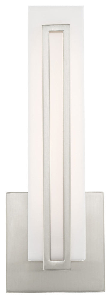 Livex Lighting Brushed Nickel LED Light ADA Wall Sconce