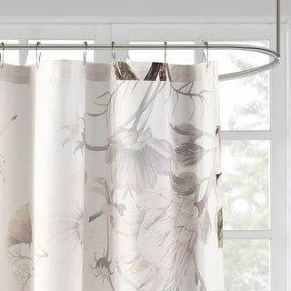 Madison Park Cassandra Blush Floral Shower Curtain
