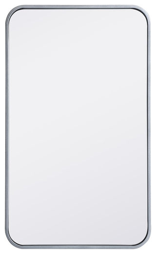 Elegant Decor MR801830S Soft Corner Metal Rectangular Mirror, 18"x30"