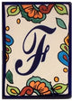 Hacienda Talavera Ceramic House Letter F