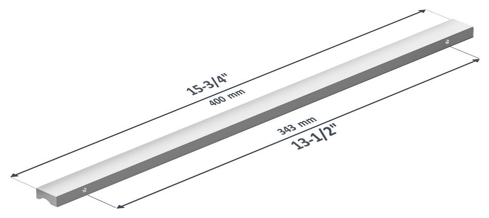 Dowell Series 3064 Handles, 15.75", 13.75" CTC, 3-Pack, Chrome