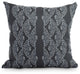 Dotted Decor Black Stripe Print Decorative Outdoor Throw Pillow, 20"