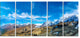 "Alps Mountains in Switzerland" Landscape Wall Art, 5 Panels, 60"x28"