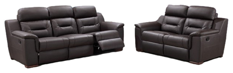 HomeRoots 157" X 82" X 82" Brown Sofa Love