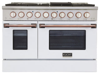KUCHT Professional 48" 6.7 cu. ft. Range Cust, White Rose, Natural Gas