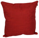 25" Double-Corded Polyester Square Floor Pillows With Inserts, Set of 2, Paprika