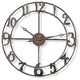 Rustic Pewter Metal Wall Clock, 31"Wx31"H2"D