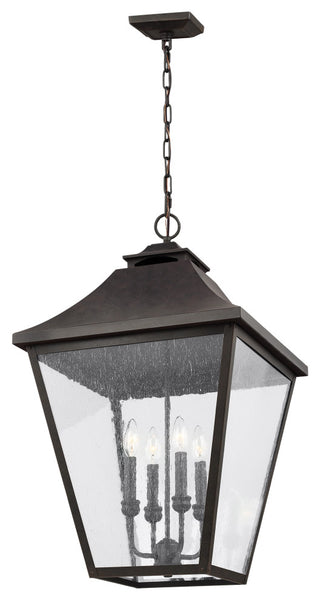 Feiss Galena 4-Light Outdoor Hanging Lantern OL14409SBL, Sable