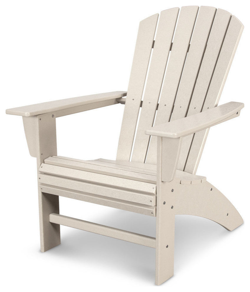 Nautical Curveback Adirondack Chair, Sand
