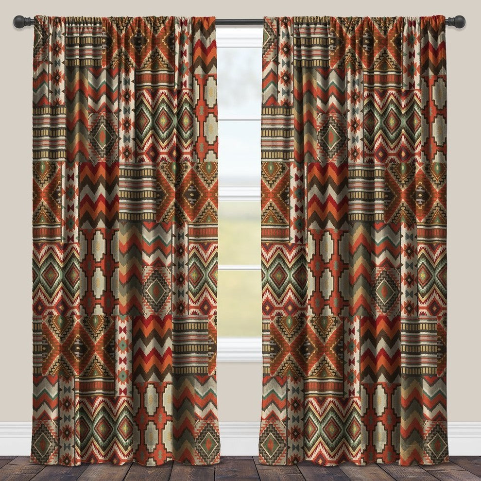 Laural Home Country Mood Room Darkening Window Curtain, 84" Curtain