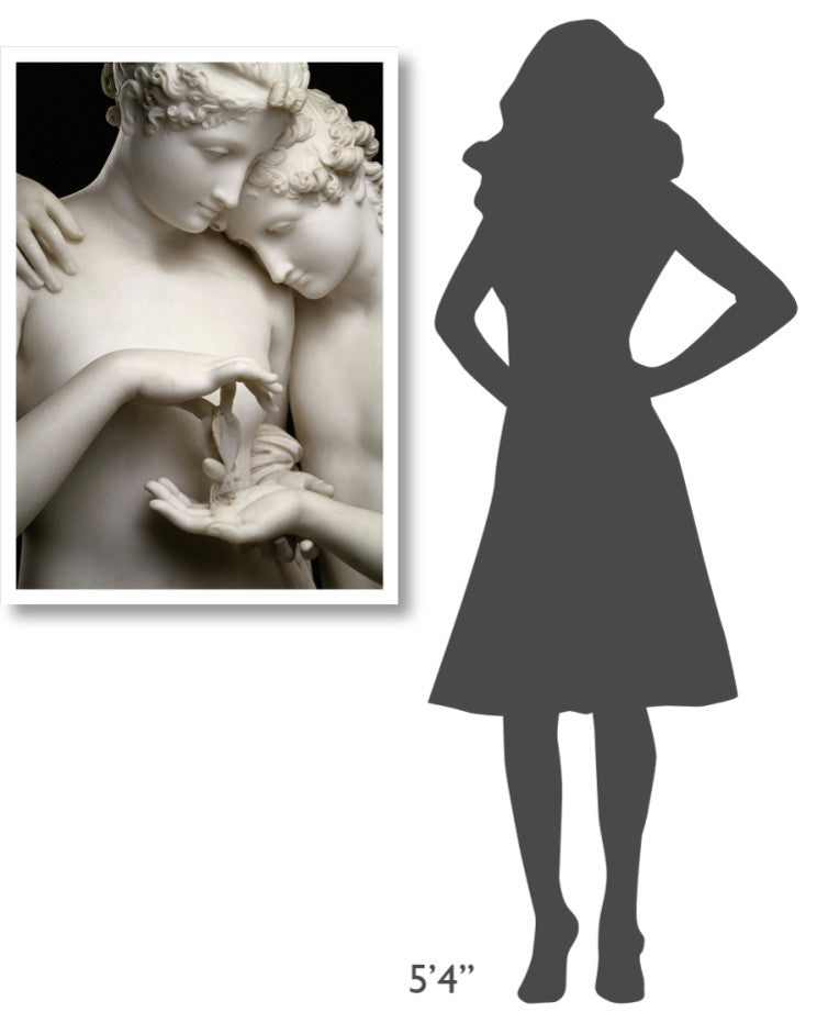 "Cupid and Psyche (Detail)" Digital Paper Print by Antonio Canova, 27"x38"