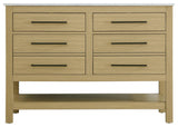 Home Living 48" Single Bathroom Vanity, Honey Brown