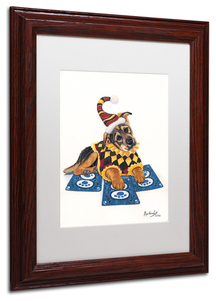 Jenny Newland 'Joker 2' Matted Framed Art, 14x11