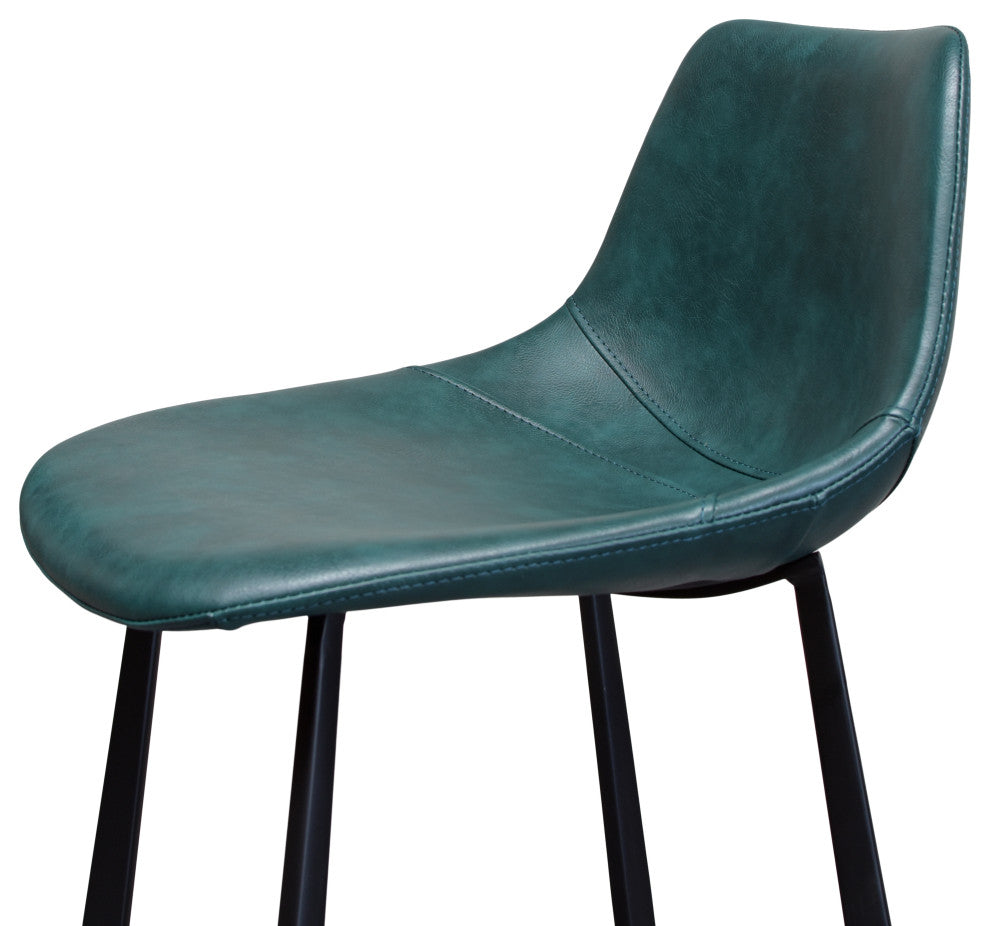 Pablo Counter Stool, Set of 2, Teal Blue