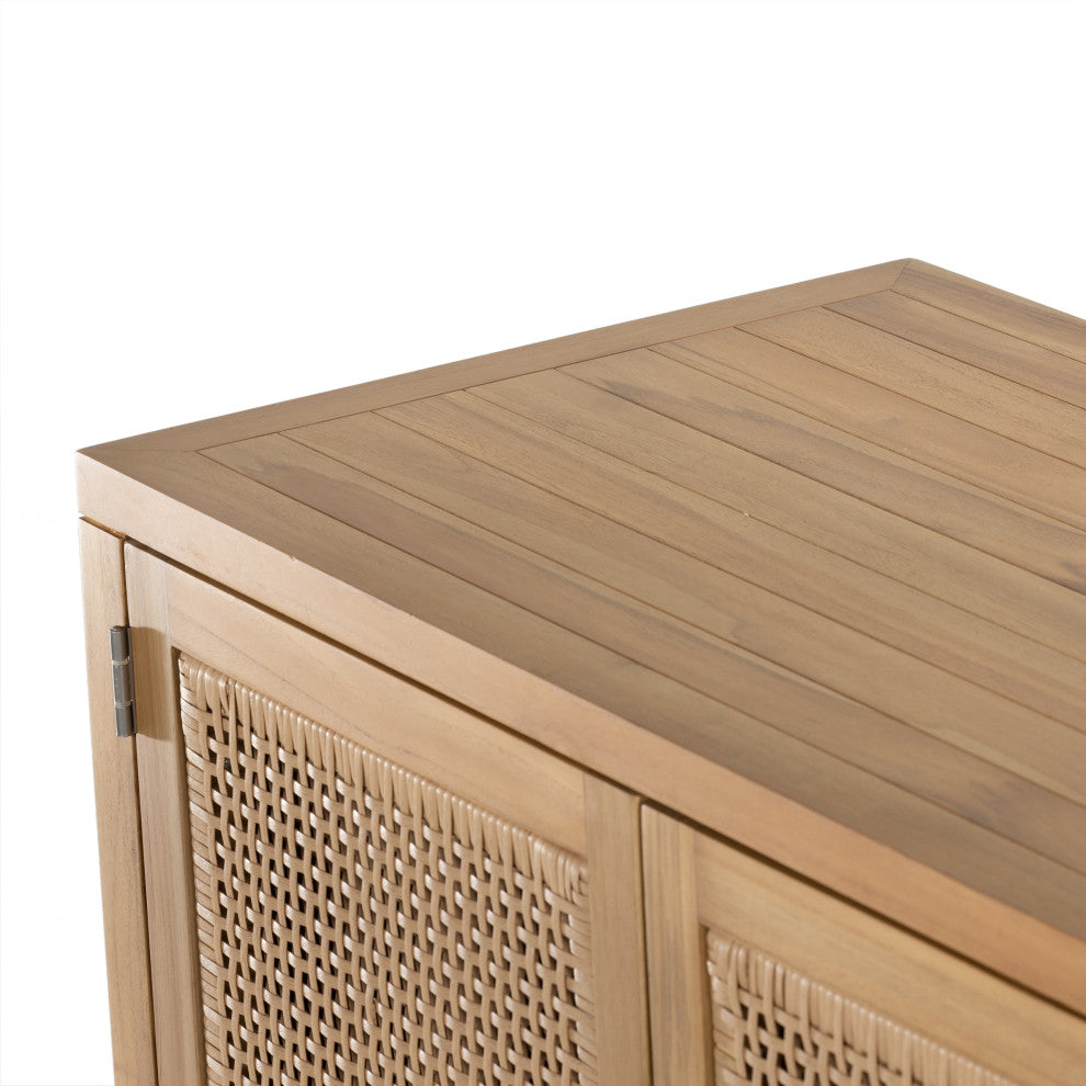 Merit Outdoor Sideboard-Natural Teak-Fsc