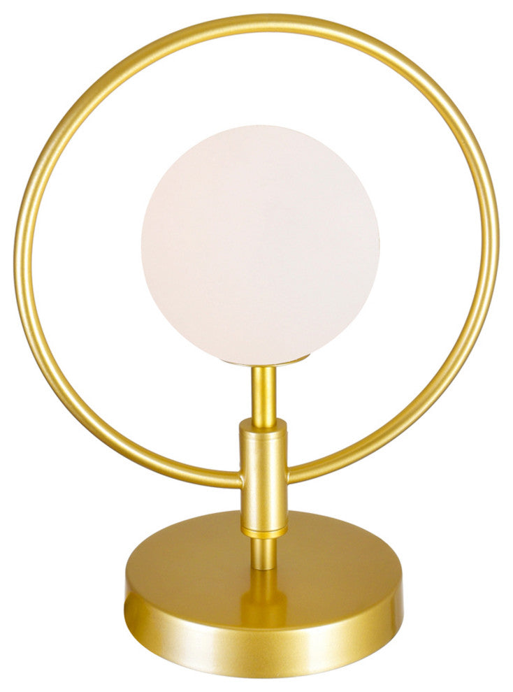 Celeste 1 Light Lamp With Medallion Gold Finish